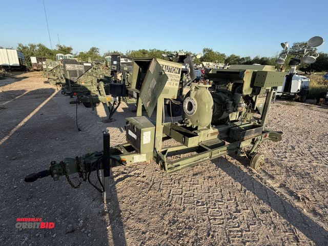Lot 1-9616 - (1) 1996 Gorman-Rupp 604-F De-watering Pump, 4 cylinder diesel engine, mounted on single axle chassi...