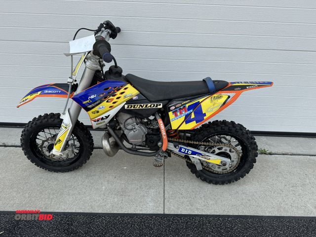 Lot 1-6458 - KTM (1) mini dirt bike, chain drive, liquid cooled, motor has compression, condition unknown.