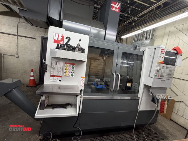 Lot 1-1613 - 2022 Haas VF-2 vertical machining center  30-HP, 8100-RPM, 24" x 20" 5-Axis Trunnion Table, 30" x 20...