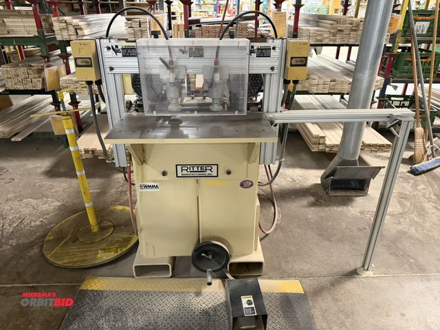 Lot 1-16682 - (1) 2008 Ritter, model R8023J, dual spindle horizontal boring machine, pneumatic clamping, 24" x 12"...