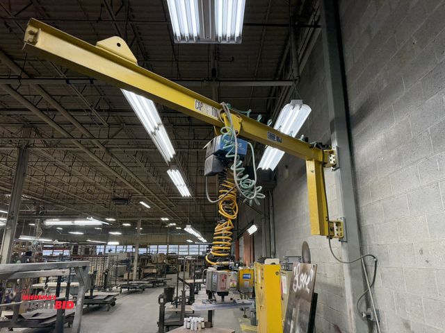 Lot 1-17474 - (1) Anver, model VM275-08-460-09, vacuum lift jib, includes 1/2-ton capacity jib mounted frame, appr...