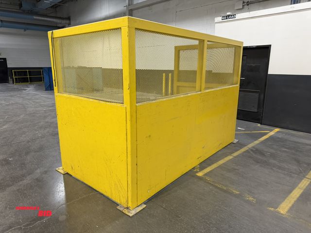 Lot 1-5651 - (1) steel safety rail unit, 12' long x 64" deep x 7' tall.