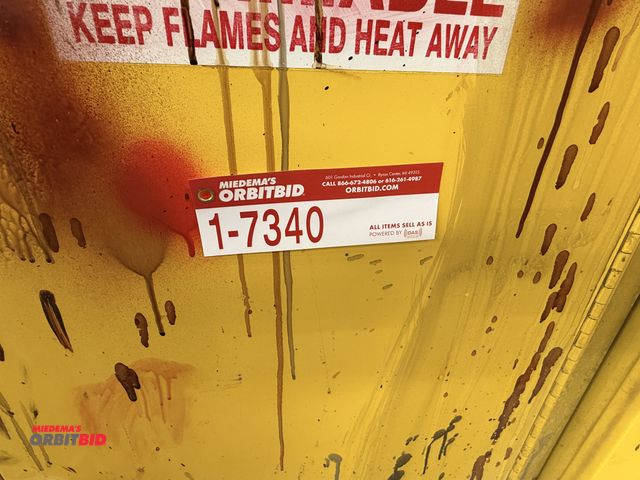 Lot 1-7340 - Flammable Liquid Storage Cabinet, 22 Gal. Capacity