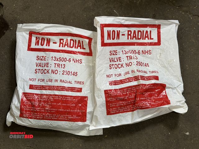 Lot 1-1196 - (2) size 13x500-6 NHS non-radial inner tubes.
