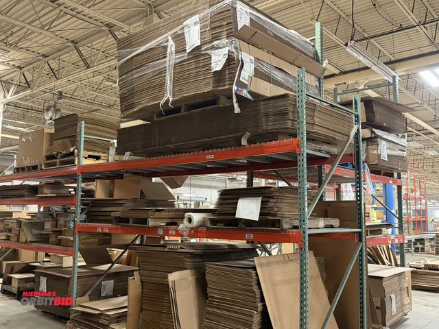 Lot 1-17423 - Contents of cardboard only, in all 4 racks shown in photos, does NOT include racking, winning bidder...