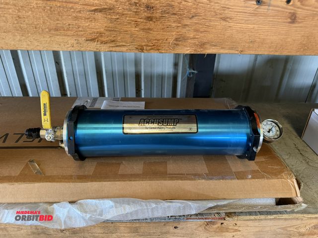 Lot 1-8464 - (1) Accusump Canton Racing Products air cylinder/pump, 16" long.