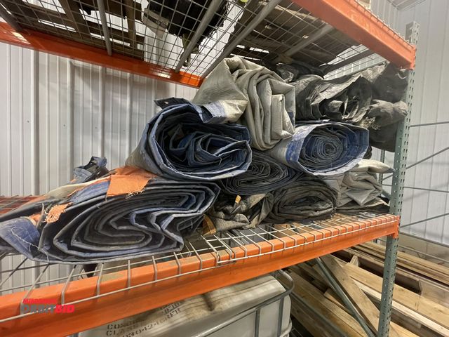 Lot 1-18811 - Lot of (10) assorted insulated concrete blankets, various sizes and conditions.