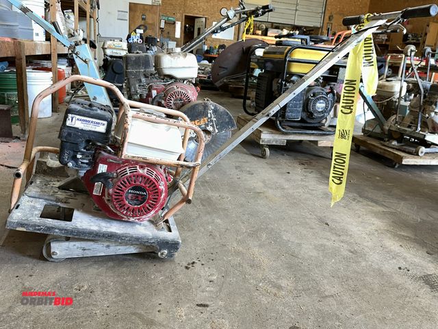 Lot 1-14108 - (1) Husqvarna Soff-Cut 150 portable, walk-behind 6" gas powered concrete saw with Honda GX160 gas en...