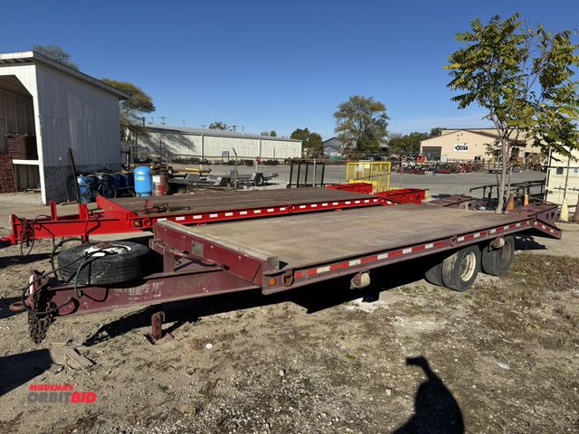 Lot 1-18277 - 1992 Trail King TK24-2400 Equipment Trailer 24' tandem axle, 30,300 lb. GVWR, steel bed, 96" wide, 1...
