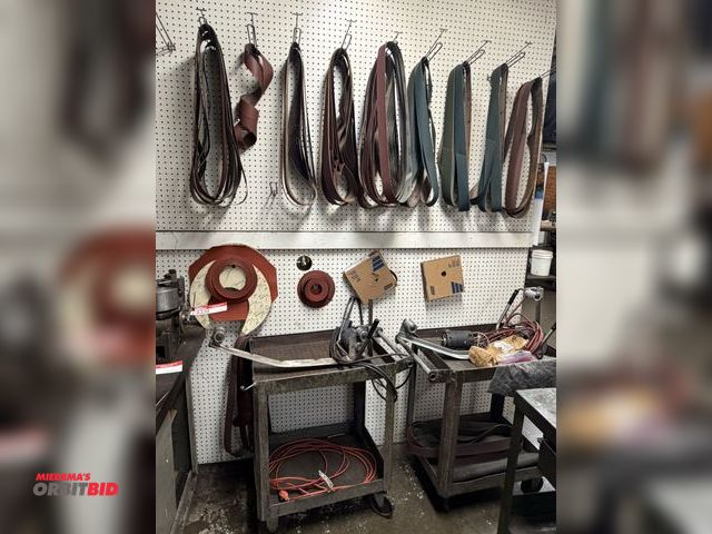 Lot 1-6342 - Lot of (2) portable Carter Motor Company sanding units with carts, 1 is for parts or repair, and ass...