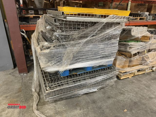 Lot 1-15761 - Lot of (26) assorted waterfall mesh decking sections, includes 60" x 52", 47" x 43", winning bidder ...