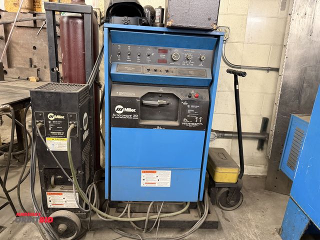 Lot 1-1631 - 1997 Miller Syncrowave 351 Tig Welder 300-Amp, Variable Output, Tig Torch, Foot Pedal Switch; Miller...