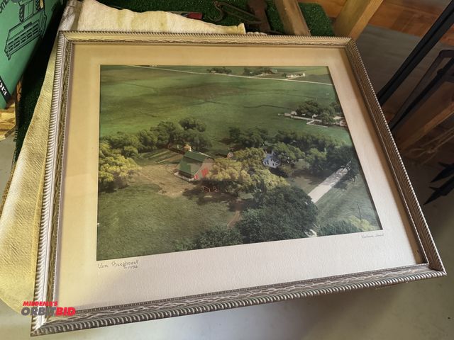 Lot 1-3194 - (1) Farm picture in a frame