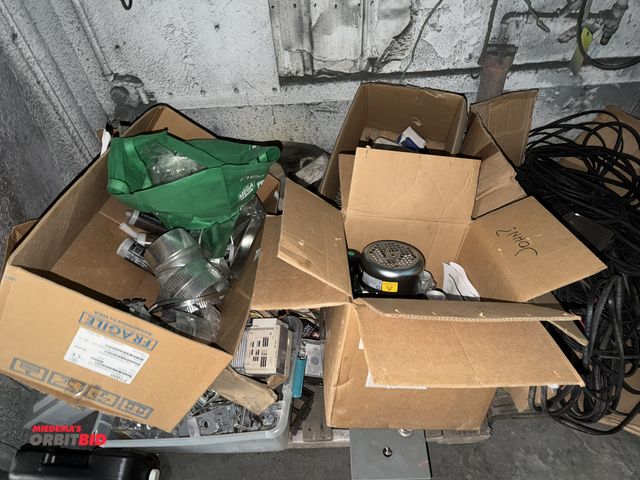 Lot 1-18817 - Entire remaining untagged items in storage barn, includes various 2" hose fittings, (2) 15" x 12" x ...