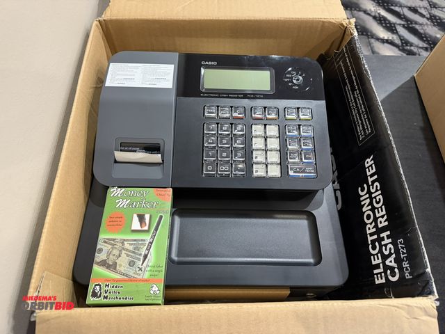 Lot 1-11274 - (1) Casio electronic cash register, model PCRT273.