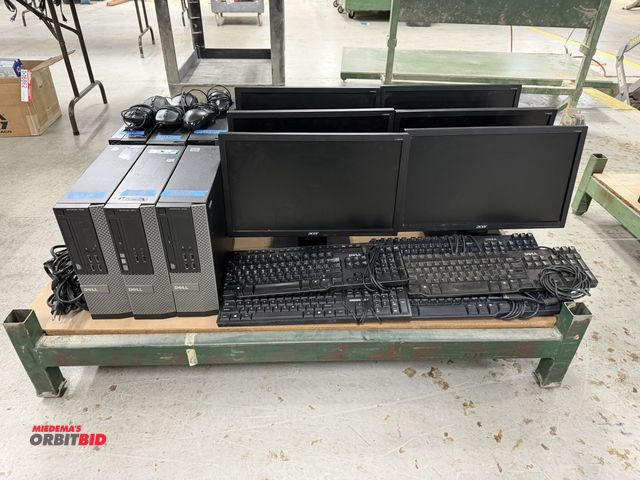 Lot 1-16769 - Lot of (6) Dell Optiplex computer towers, includes 3 model 7010, 1 model 5060, and 2 model 3010, (6)...