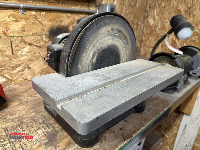 Lot 1-4102 - (1) Central Machinery, item #43468, 12" disc sander with 1.25 HP, 115V electric motor, 1791 max RPM,...