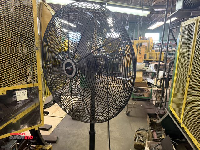 Lot 1-18633 - (1) Lasco 30", free-standing, adjustable height shop floor fan with 1/4 HP, 120V, single phase elect...