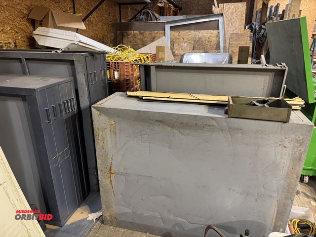 Lot 1-4336 - Lot of (3) assorted blueprint file cabinets.