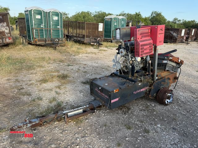 Lot 1-9624 - (1) Magnum MTP400/STD De-Watering Pump, cylinder diesel engine, all pump parts are missing, mounted ...