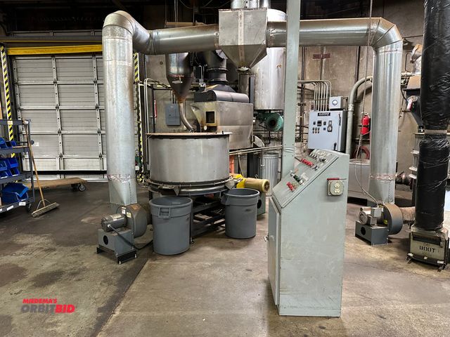 Lot 1-13712 - (1) Sivetz commercial coffee roaster, natural gas fired, 75 lb. capacity, manual top feed, manual sl...