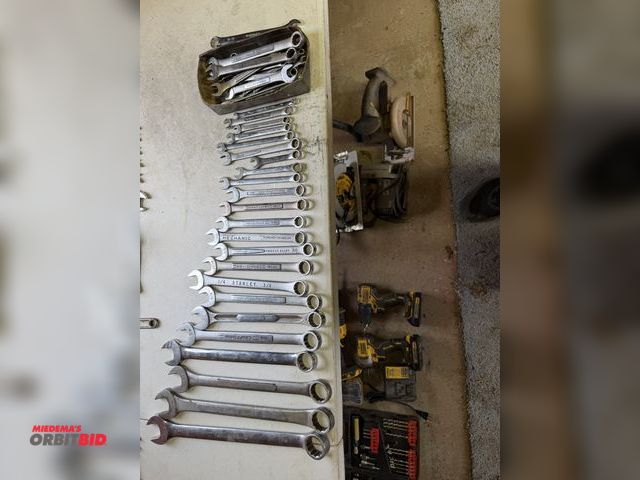 Lot 1-12142 - Large lot of assorted Craftsman open end box wrenches, and Armstrong and Master Mechanic brands, siz...