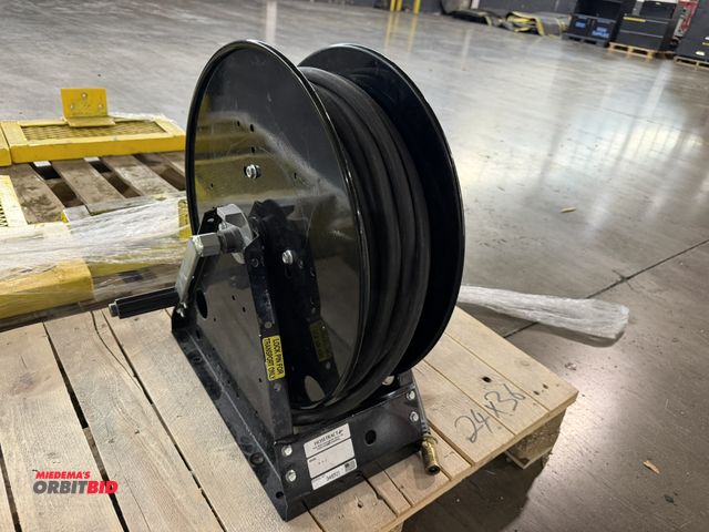 Lot 1-5557 - (1) Hosetract, model M 5-5, manual crank style hose reel with 3/8" hose.