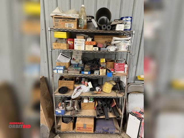 Lot 1-6464 - (1) 48" width x 72" height x 18" depth stainless steel, NSF approved rack with contents, including v...