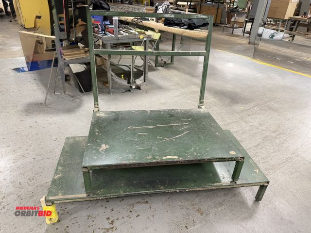 Lot 1-16880 - (1) rolling platform cart, 63.5" x 28" base.