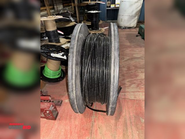 Lot 1-4530 - (1) partial spool of 3 gauge wire, 24" diameter x 9" tall.
