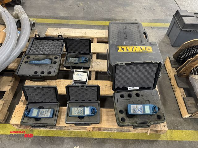 Lot 1-2752 - (1) Skid of assorted measurement tools, includes (5) Myronl Company ultra meter II with cases and (1...