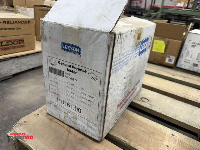 Lot 1-17305 - (1) new Leeson general purpose motor, 1.5 HP, 115/230V, single phase, 3450 RPM, 56 frame.