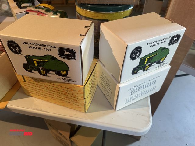 Lot 1-3181 - (4) John Deere Die Cast Tractors, including; (2) model 620 Orchard, (2) General Purpose models, and ...