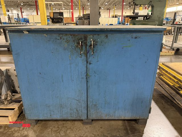 Lot 1-5426 - (1) 48" width x 37.5" height x 26" depth, 2-door wood cabinet with adjustable height interior shelf ...