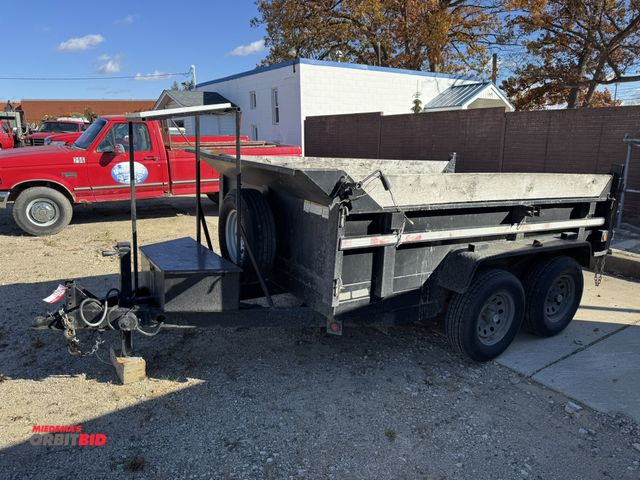 Lot 1-18251 - 2018 Griffin Chubbs Steel Tandem Axle 10' Dump Trailer 9,990 lb. GVWR, rear swing doors, manual tarp...