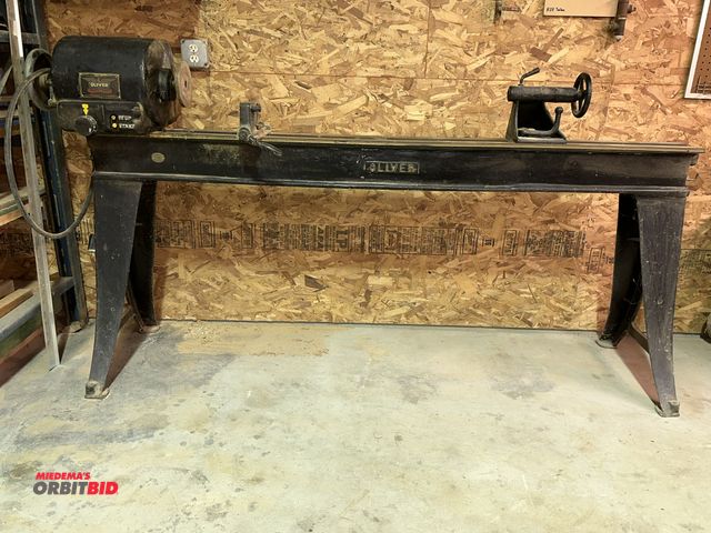 Lot 1-17502 - (1) Oliver, model 5LB, lathe, with approx. 64" long bed, and 480V, 3 phase electric motor.