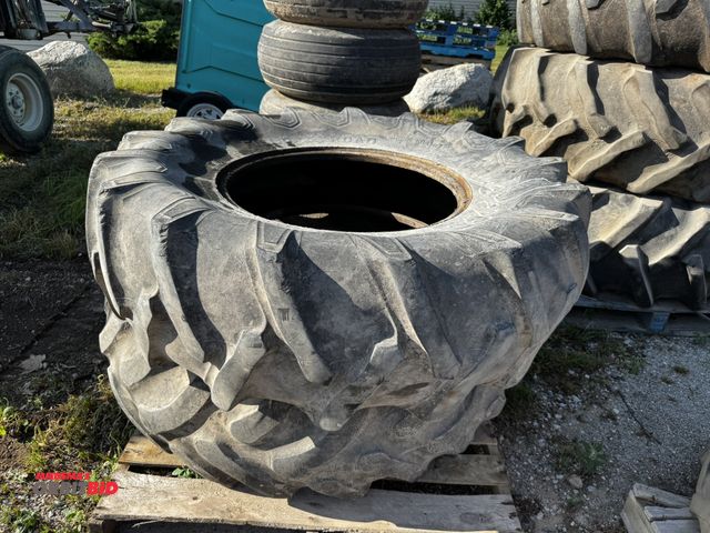 Lot 1-6926 - Lot of (2) used, assorted 16.9-24 tractor tires.