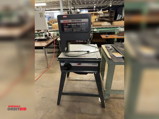 Lot 1-4825 - (1) Sears/Craftsman 12", 2-speed band saw, 1 1/8 HP, 23" x 26.5" work table, 120V, in working condit...