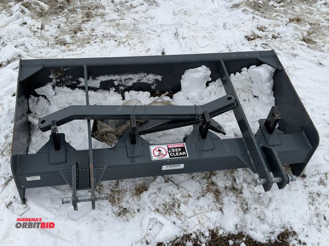 Lot 1-11738 - (1) Tar River Implements, model BB4SC, 4-tine, 4' wide box scraper, 3 point hitch mount.