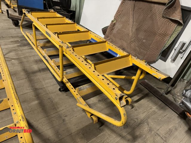 Lot 1-2615 - (2) Granite scaffolding ladder section, 88" long x 19" wide with safety rails.  (Greg)