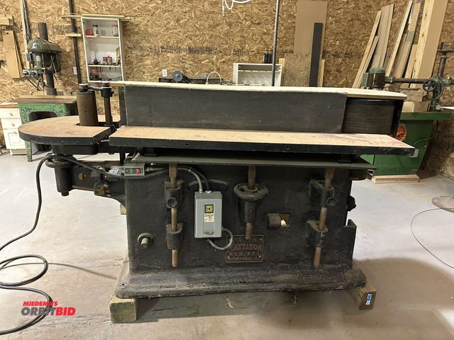 Lot 1-17538 - (1) Mattison #176 belt sander with a General Electric 220/440V, 3 phase electric motor, 2-sided oper...