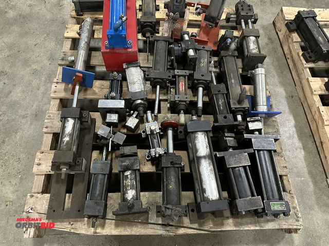Lot 1-14374 - (1) Skid of assorted hydraulic cylinders