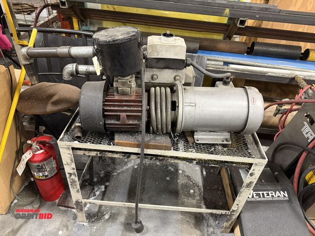 Lot 1-15607 - (1) custom built vacuum pump with Airtech vacuum unit, Baldor 208-230/460V, 3 phase, 5 HP electric m...