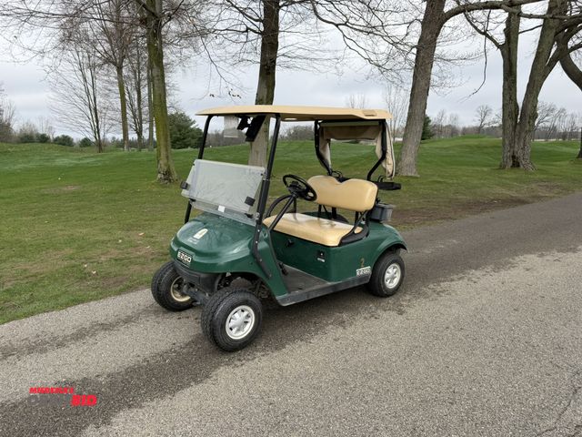 Lot 1-19410 - (1) 2015 E-Z-Go golf cart with a Kawasaki gas engine, includes Club canopy and ball washer, fold-dow...