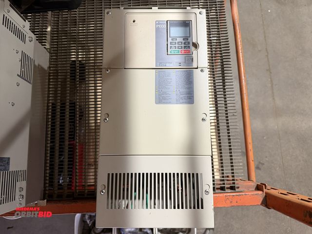 Lot 1-18579 - (1) Yaskawa, model P1000, variable speed drive with 10" width x 20" height x 10" depth enclosure, mo...