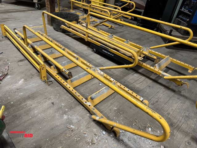 Lot 1-2611 - (1) Granite scaffolding ladder section, 88" long x 19" wide with safety rails.  (Greg)