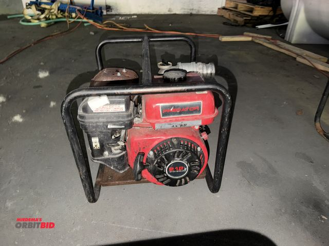 Lot 1-18813 - (1) Predator 2" trash pump (158 GPM), 212cc OHV gas engine, 2" intake/discharge, can pass soft solid...