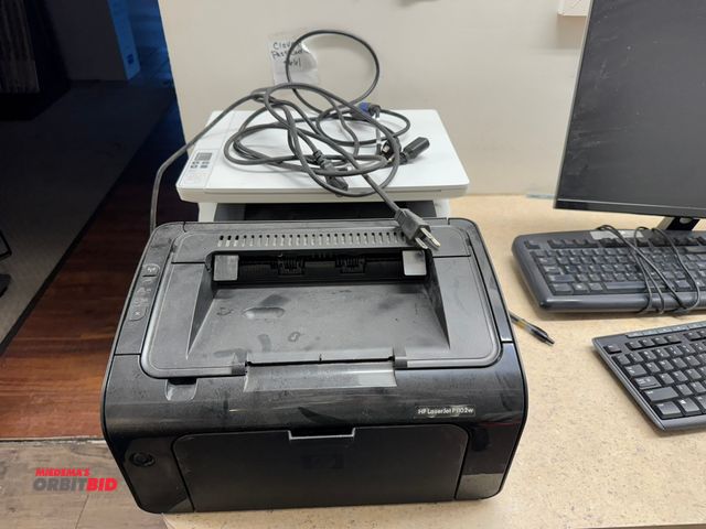 Lot 1-18438 - (1) Hewlett Packard HP LaserJet P1102W, printer, (1) Hewlett HP LaserJet Pro MFPM29W, printer, both ...
