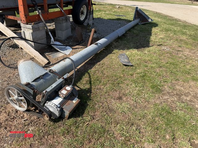 Lot 1-19160 - (1) Electric Drive 8" x 23' Auger, 5 HP, 230V, single phase electric motor.