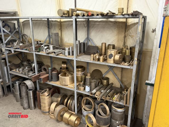 Lot 1-6197 - (1) approx. 108" length x 70" height x 18" depth, bolt-together steel rack with contents including v...